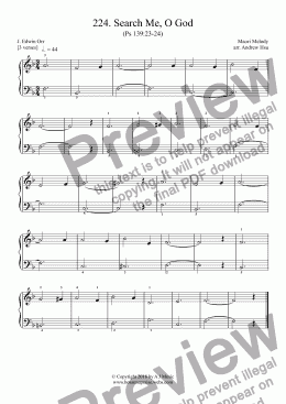 page one of Search Me, O God - Really Easy Piano 224