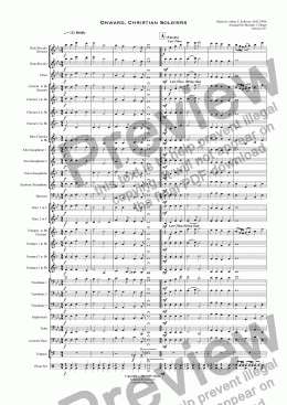 page one of Onward, Christian Soldiers - Concert Band