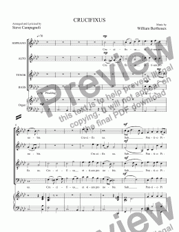 page one of Collab Mass08-CRUCIFIXUS