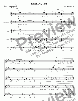 page one of Collab Mass11-BENEDICTUS