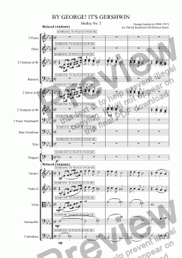 page one of BY GEORGE! IT'S GERSHWIN - MEDLEY 2