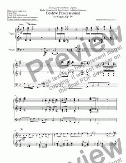 page one of Festive Processional for Organ, Op. 39