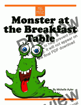 page one of Monster at the Breakfast Table