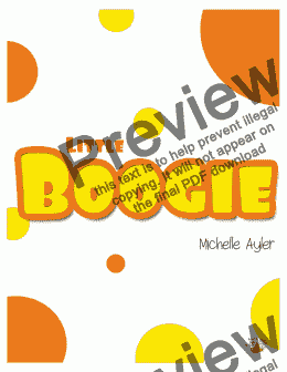 page one of Little Boogie