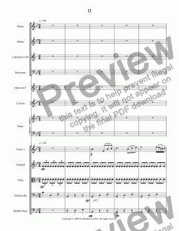 page one of Ragtime Piano Concerto in C Major (2nd mvt)