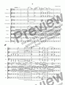 page one of Concerto for Alto Saxophone in A-flat Major (2nd mvt)