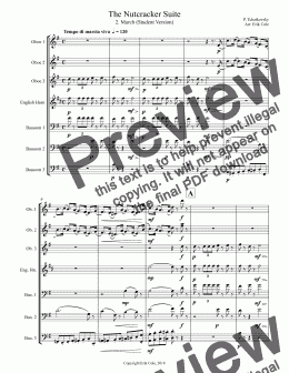 page one of Nutcracker Suite 2. March (Student Version)