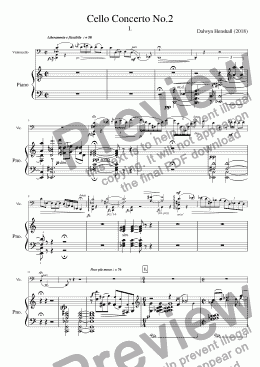 page one of Cello Concerto No.2_Mvt.I [+mp3]