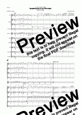 page one of Haydn - Symphony No.91 in E flat major