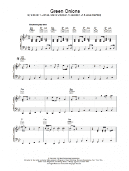 page one of Green Onions (Piano Solo)