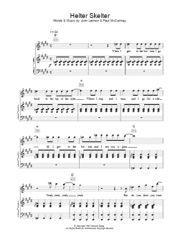 page one of Helter Skelter (Piano, Vocal & Guitar Chords)