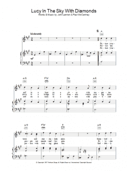 page one of Lucy In The Sky With Diamonds (Piano, Vocal & Guitar Chords)