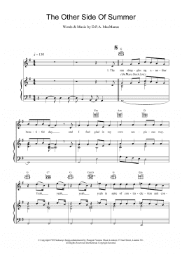 page one of The Other Side Of Summer (Piano, Vocal & Guitar Chords)