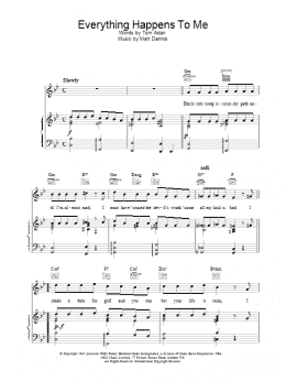 page one of Everything Happens To Me (Piano, Vocal & Guitar Chords)