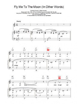 page one of Fly Me To The Moon (In Other Words) (Piano, Vocal & Guitar Chords (Right-Hand Melody))