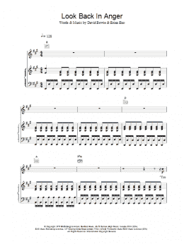 page one of Look Back In Anger (Piano, Vocal & Guitar Chords)