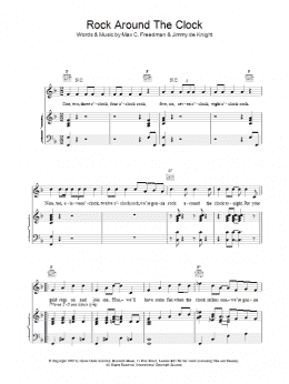 page one of Rock Around The Clock (Piano, Vocal & Guitar Chords)