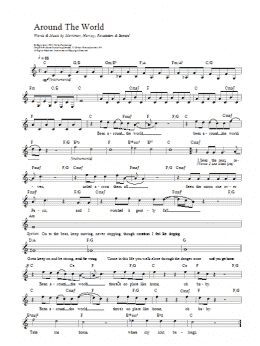 page one of Around The World (Lead Sheet / Fake Book)