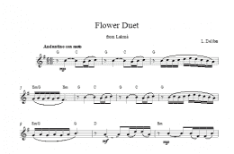 page one of Flower Duet (Lead Sheet / Fake Book)