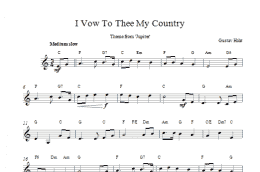 page one of I Vow To Thee My Country (Lead Sheet / Fake Book)