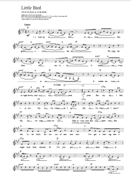 page one of Little Bird (Lead Sheet / Fake Book)