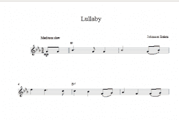 page one of Lullaby (Lead Sheet / Fake Book)