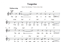 page one of Tangerine (Lead Sheet / Fake Book)