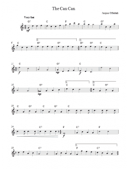 page one of Can Can (Lead Sheet / Fake Book)