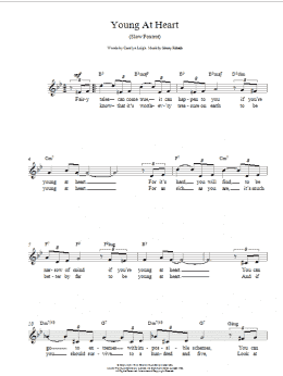 page one of Young At Heart (Lead Sheet / Fake Book)