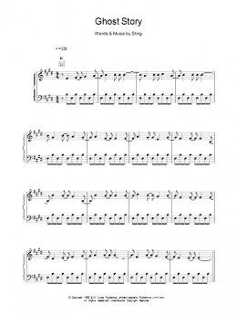 page one of Ghost Story (Piano, Vocal & Guitar Chords)