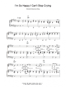 page one of I'm So Happy I Can't Stop Crying (Piano, Vocal & Guitar Chords)