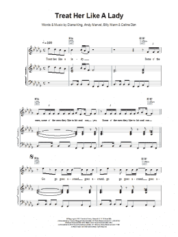 page one of Treat Her Like a Lady (Piano, Vocal & Guitar Chords)