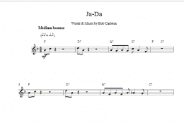 page one of Ja-Da (Lead Sheet / Fake Book)