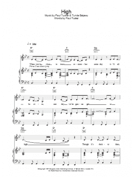 page one of High (Piano, Vocal & Guitar Chords)