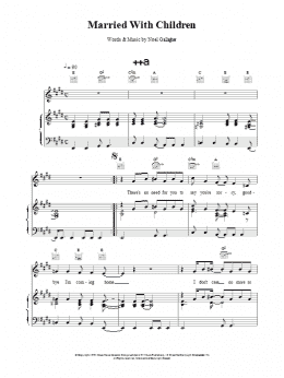 page one of Married With Children (Piano, Vocal & Guitar Chords)