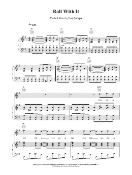 page one of Roll With It (Piano, Vocal & Guitar Chords)