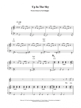 page one of Up In The Sky (Piano, Vocal & Guitar Chords)