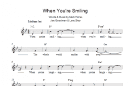 page one of When You're Smiling (The Whole World Smiles With You) (Lead Sheet / Fake Book)