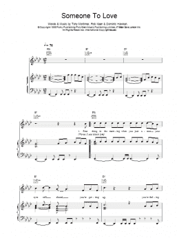 page one of Somebody To Love (Piano, Vocal & Guitar Chords)