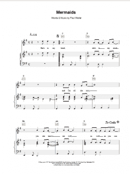 page one of Mermaids (Piano, Vocal & Guitar Chords)