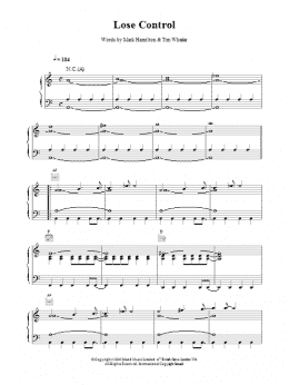 page one of Lose Control (Piano, Vocal & Guitar Chords)