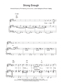 page one of Strong Enough (Piano, Vocal & Guitar Chords)