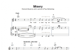 page one of Misery (Piano, Vocal & Guitar Chords)