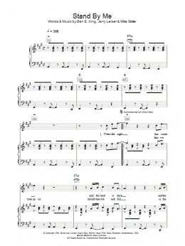 page one of Stand By Me (Piano, Vocal & Guitar Chords)