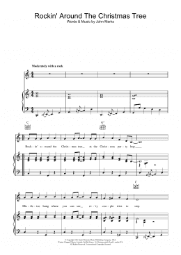 page one of Rockin' Around The Christmas Tree (Piano, Vocal & Guitar Chords (Right-Hand Melody))