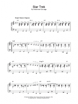 page one of Star Trek (Piano Solo)