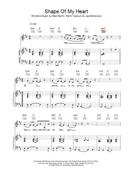 page one of Shape Of My Heart (Piano, Vocal & Guitar Chords)