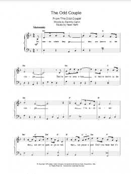 page one of The Odd Couple (Piano Solo)