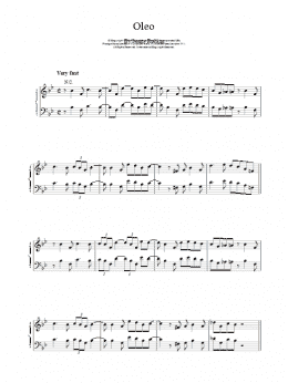 page one of Oleo (Piano Solo)