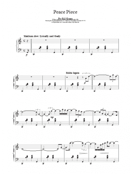 page one of Peace Piece (Piano Solo)